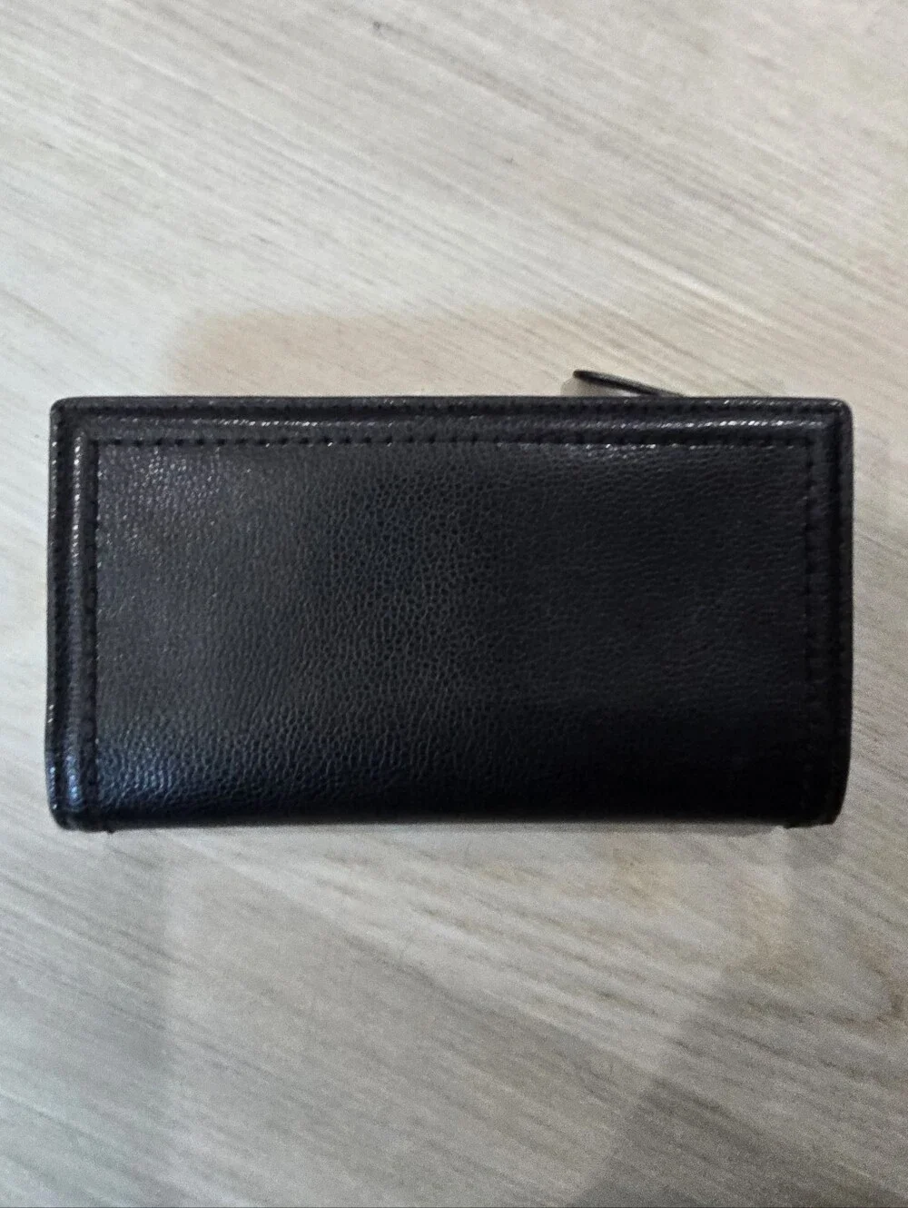 Kate Spade New York Black Pebbled Leather Credit Card ID Window Bifold Wallet